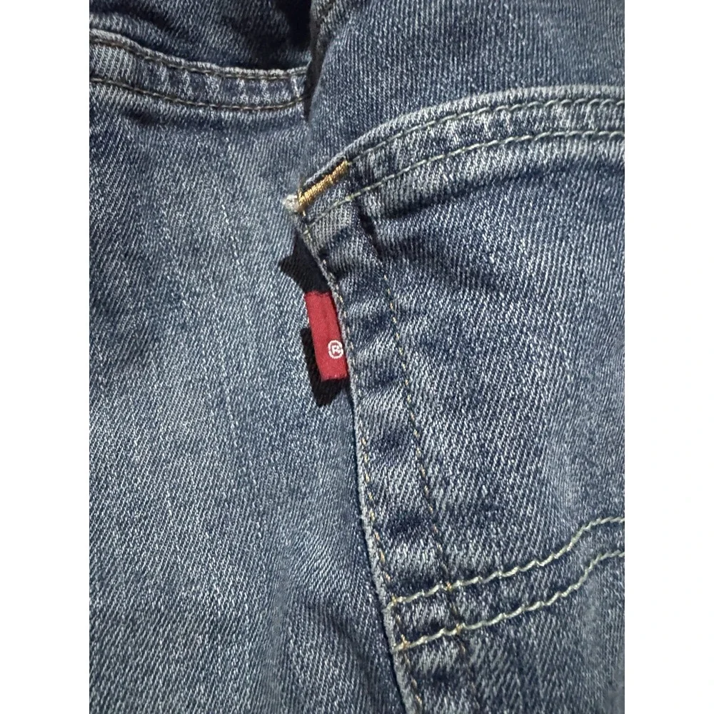 Levi Straus & Co 505 Denim Jeans Men's W42XL32 DarkWash WideLeg Regular Straight